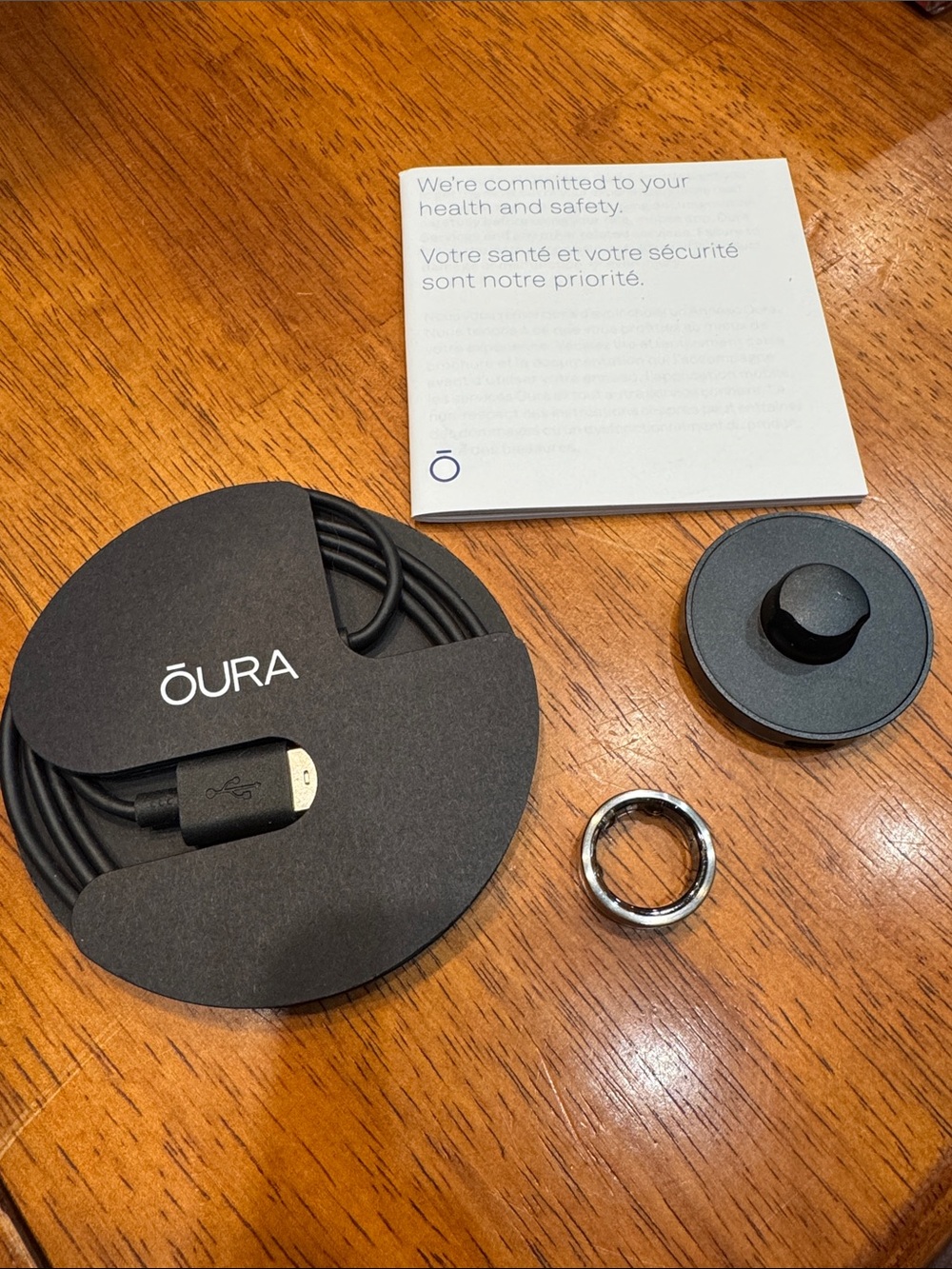 Oura Gen3 Brushed Titanium Size 8